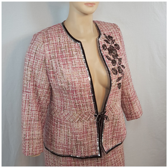 *SOLD AS SET** i*PLUS* LANE BRYANT, Tweed Blazer - Picture 3 of 8